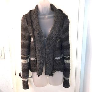 Free People Wool Blend Stripped Cardigan S
